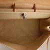 Hermes Herbag in beige coated canvas with natural leather - Detail D4 thumbnail