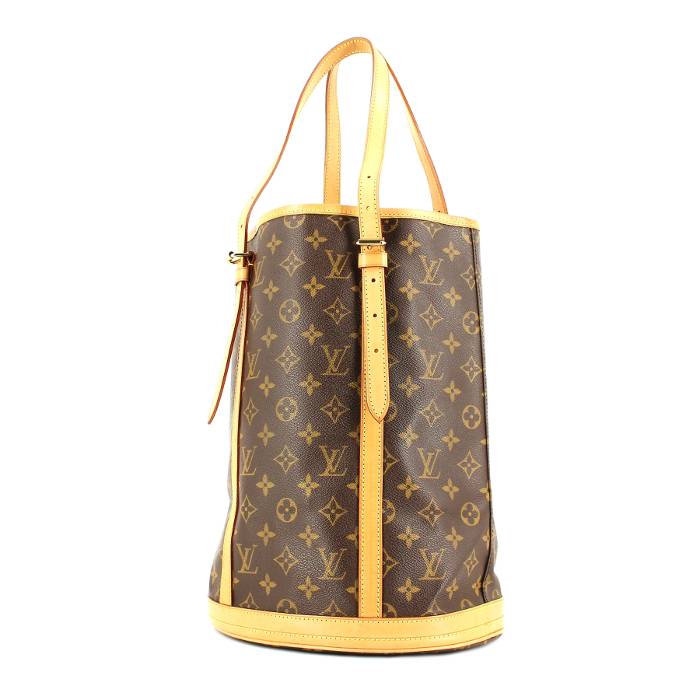 Louis Vuitton sac Grand Bucket en toile monogram et cuir naturel