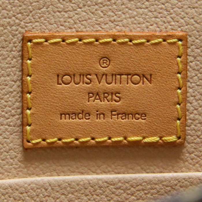 Louis Vuitton Sac Plat en toile monogram et cuir naturel - Detail D3