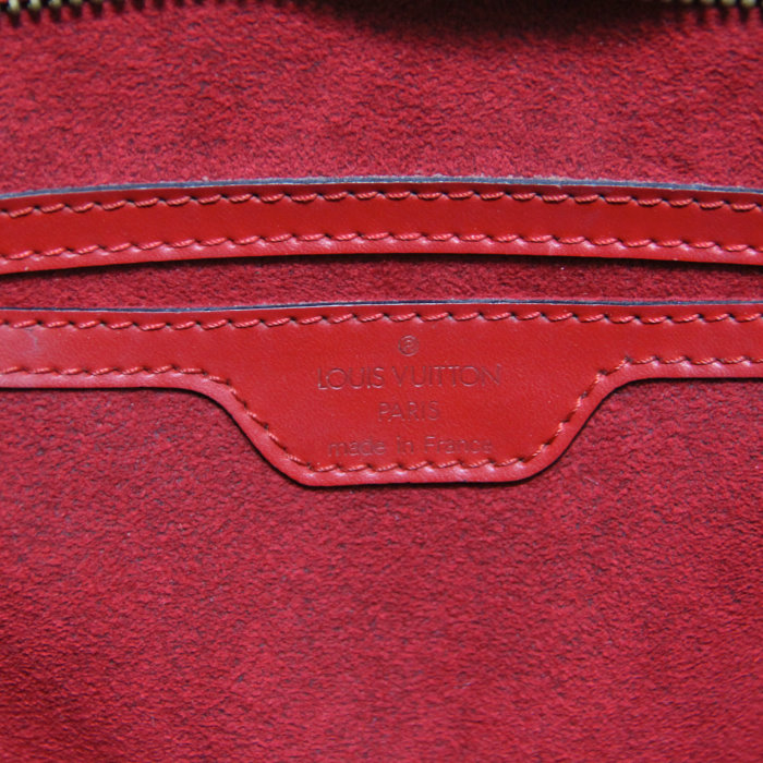 Louis Vuitton Saint Jacques small model in red epi leather  - Detail D3