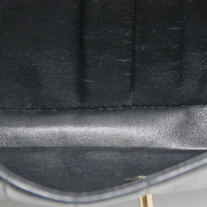 Chanel East West handbag in black quilted leather - Detail D2