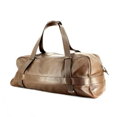 Hermès travel bag RD in brown leather