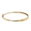 Cartier bracelet Jonc en or jaune et or blanc - 00pp thumbnail