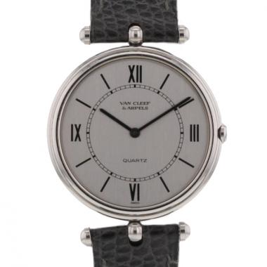 Van Cleef & Arpels Vendome in stainless steel large model Circa 1990 