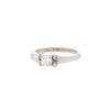 Cartier platinium and diamonds single stone Ballerine ring - 00pp thumbnail