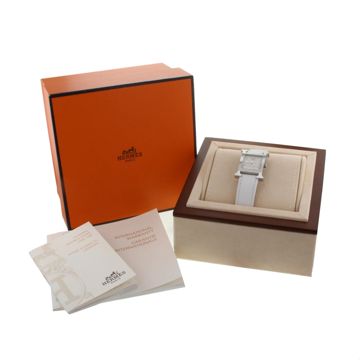 Reloj de pulsera para mujer Hermes Heure H de acero ref.  HH1.210 - Detail D2