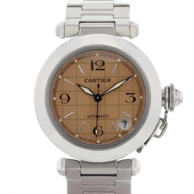 Cartier Pasha watch in stainless steel Ref: 2324 Circa 2000 