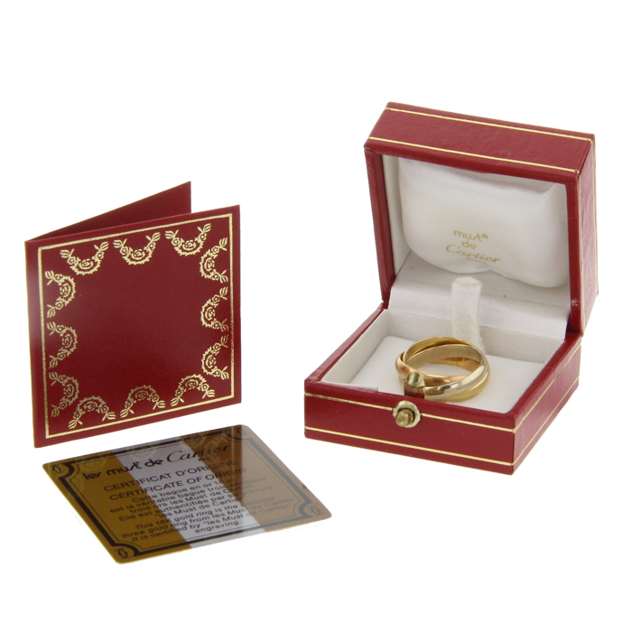 Cartier bague Trinity 3 ors - Detail D2
