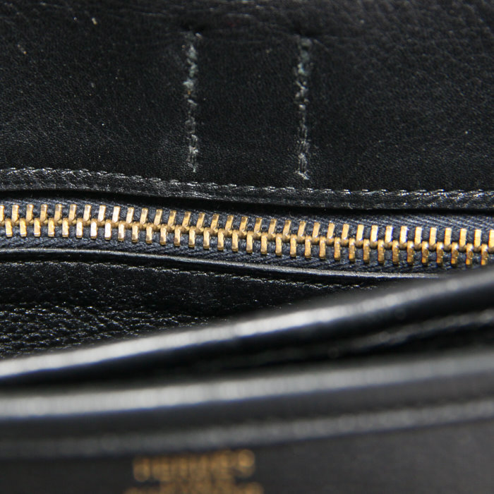Noumea handbag in black leather - Detail D3