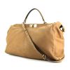 Fendi Peekaboo large model handbag in leather and beige python - 00pp thumbnail