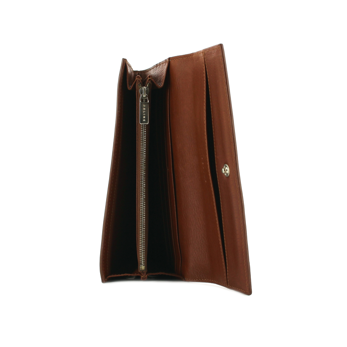 Celine Vintage Wallet in brown leather - Detail D1