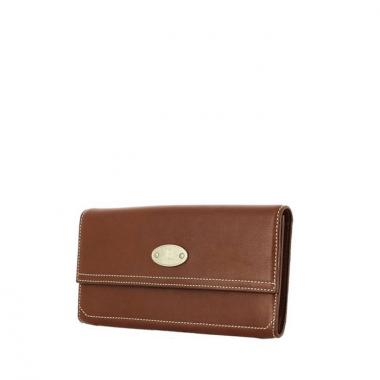 Portefeuille Celine Vintage en cuir marron