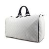 Gucci in white monogram canvas and blue leather - 00pp thumbnail