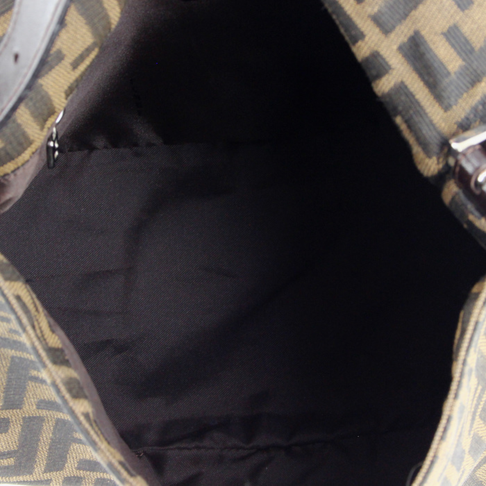 Fendi Big Mama in brown monogram and leather - Detail D2