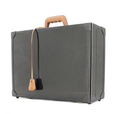 Borsa portadocumenti in materiale sintetico grigio