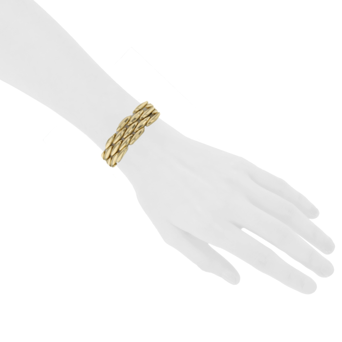 Cartier brazalete Gentiane en oro amarillo - Detail D1