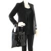 Yves Saint Laurent in black canvas and white patterns - Detail D1 thumbnail
