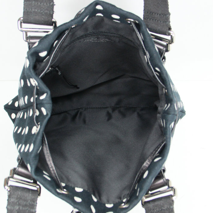 Yves Saint Laurent in black canvas and white patterns - Detail D2