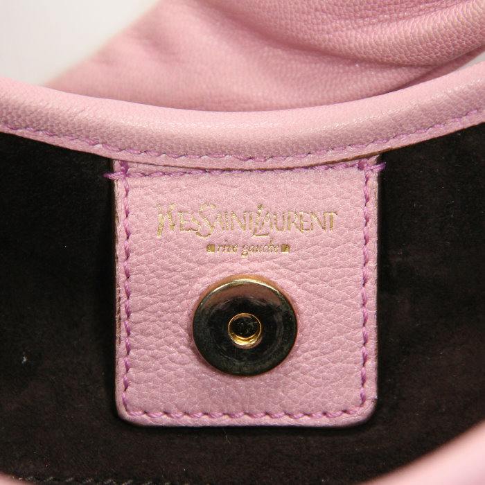 Bolso de mano Saint-Tropez en ante rosa - Detail D3