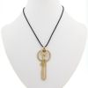 Victoria Casal Clefs du Bonheur pendant in yellow gold,  mother of pearl and diamonds - 360 thumbnail