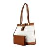 Handbag in beige canvas and gold leather - 00pp thumbnail