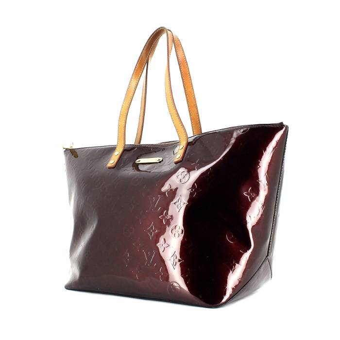 Bellevue patent leather tote Louis Vuitton Burgundy in Patent