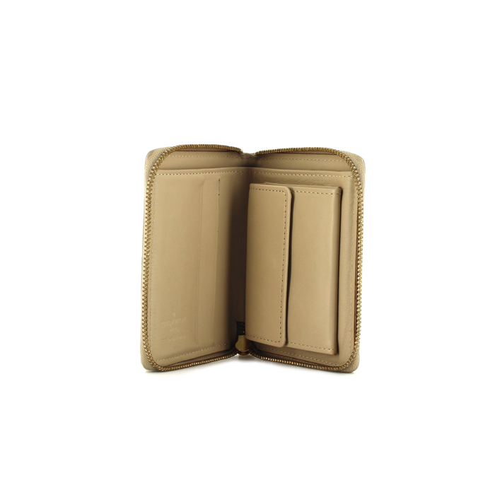 Louis Vuitton wallet in beige monogram patent leather - Detail D1