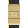 Hermès Loquet montre bracelet de dame en plaqué or et lézard noir Ref : L01.201 Vers 2000  - 00pp thumbnail