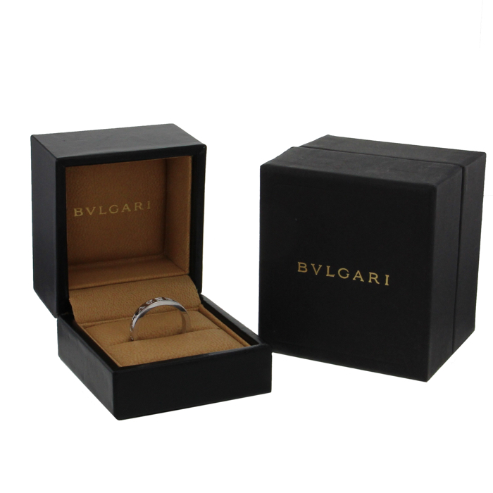 Sortija Bulgari Bulgari en oro blanco y en diamante - Detail D2
