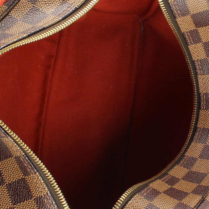 Louis Vuitton Naviglio in damier canvas and brown leather - Detail D2