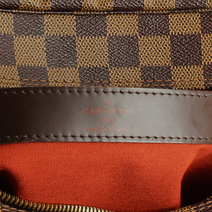 Louis Vuitton Naviglio in damier canvas and brown leather - Detail D3