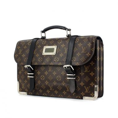 Borsa portadocumenti Louis Vuitton Louis Vuitton autres sacs et maroquinerie in tela monogram cerata e pelle nera