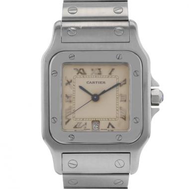 Orologio Cartier Santos Galbée  grande in acciaio