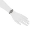 Cartier Santos for ladys in stainless steel Ref : 1565 Circa 2000  - Detail D1 thumbnail