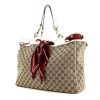 Gucci Shoulder Bag in beige monogram canvas and leather - 00pp thumbnail
