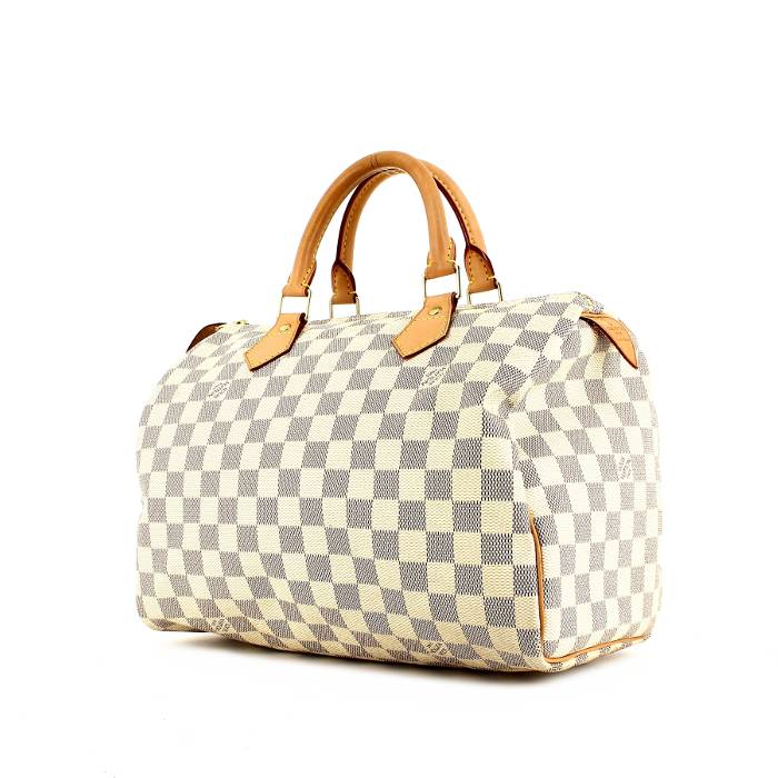 Speedy 30 bag in azure checkered canvas