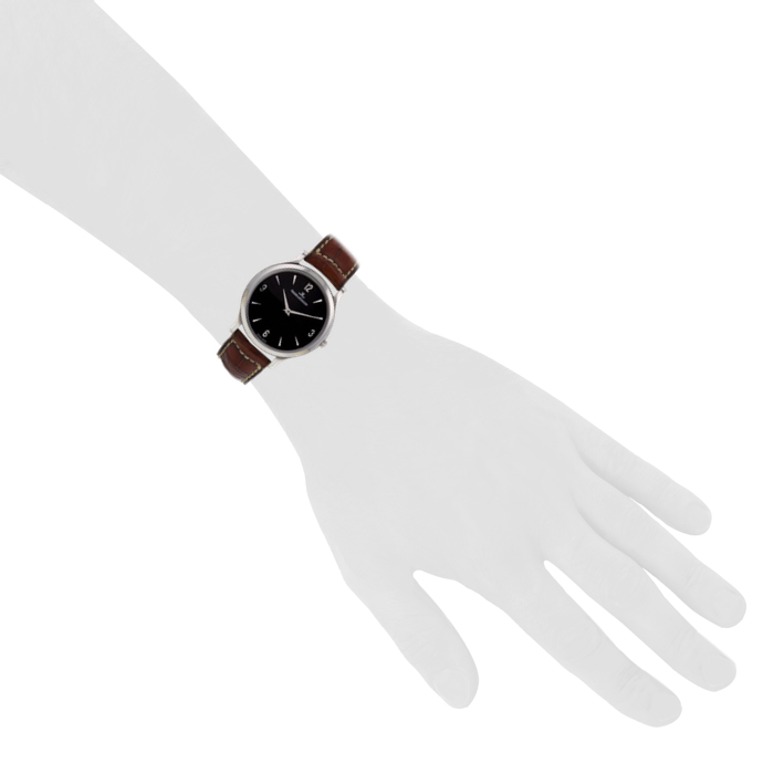Jaeger-LeCoultre Ultra Thin in stainless steel Ref : 145.8.79 S Circa 2010 - Detail D1