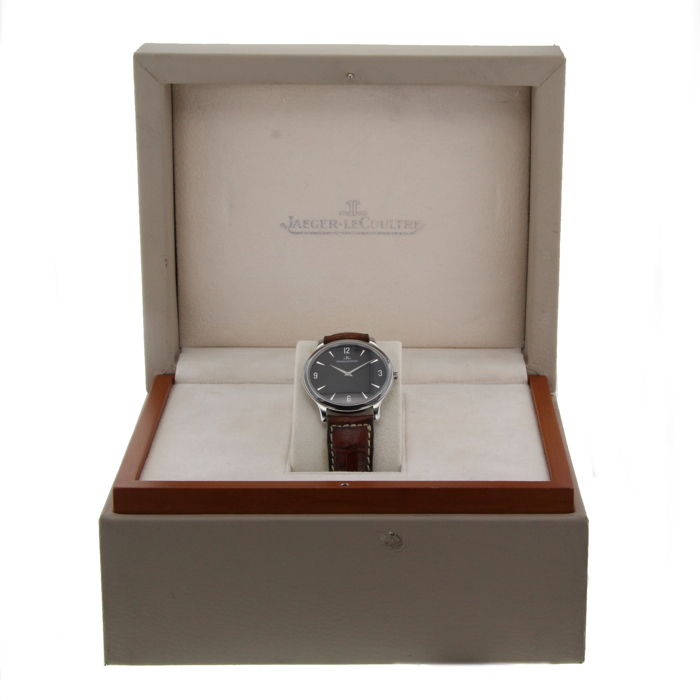 Jaeger-LeCoultre Ultra Thin in stainless steel Ref : 145.8.79 S Circa 2010 - Detail D2
