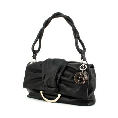 Bolso de mano Dior en cuero negro