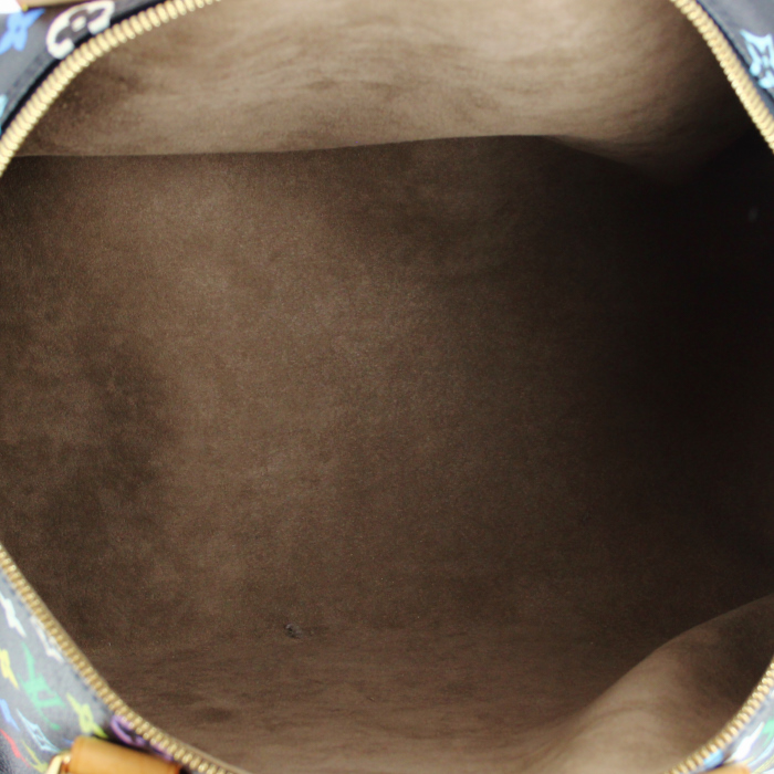 Louis Vuitton Keepall 45 cm édition limitée en tela monogram multicolor y cuero natural - Detail D2