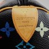 Louis Vuitton sac Keepall 45 cm édition limitée en toile multicolore noire et cuir naturel - Detail D3 thumbnail