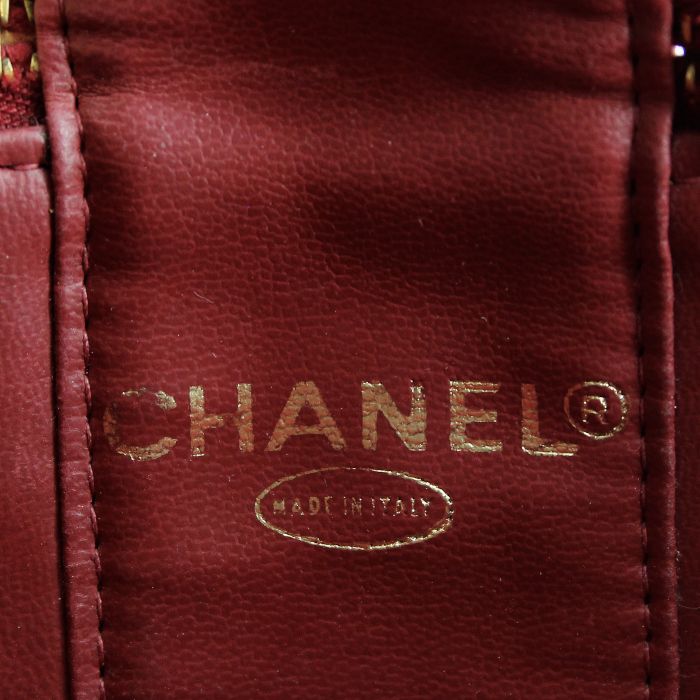 Beauty Chanel in pelle martellata rossa - Detail D3