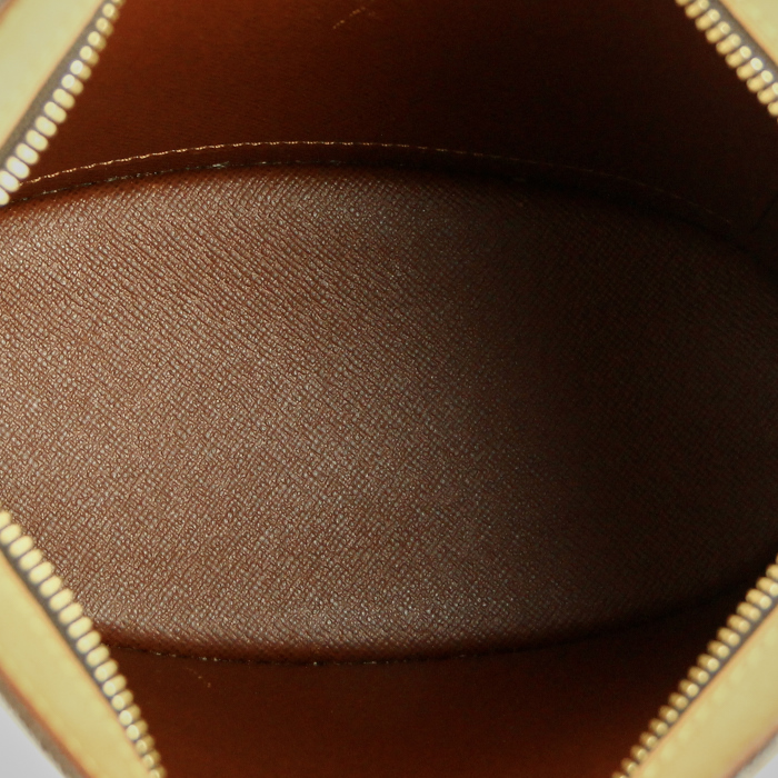 Louis Vuitton Drouot in monogram canvas and natural leather - Detail D1