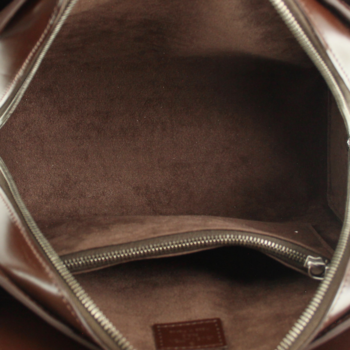 Borsa Louis Vuitton Pont Neuf in pelle Epi marrone - Detail D3