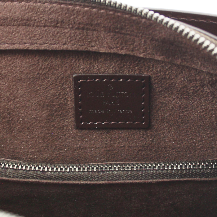 Borsa Louis Vuitton Pont Neuf in pelle Epi marrone - Detail D4