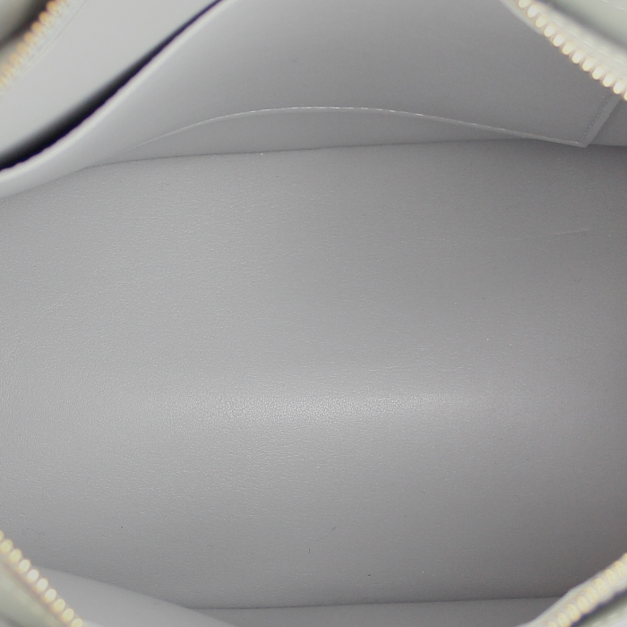 Louis Vuitton Houston in silver monogram patent leather and natural leather - Detail D2