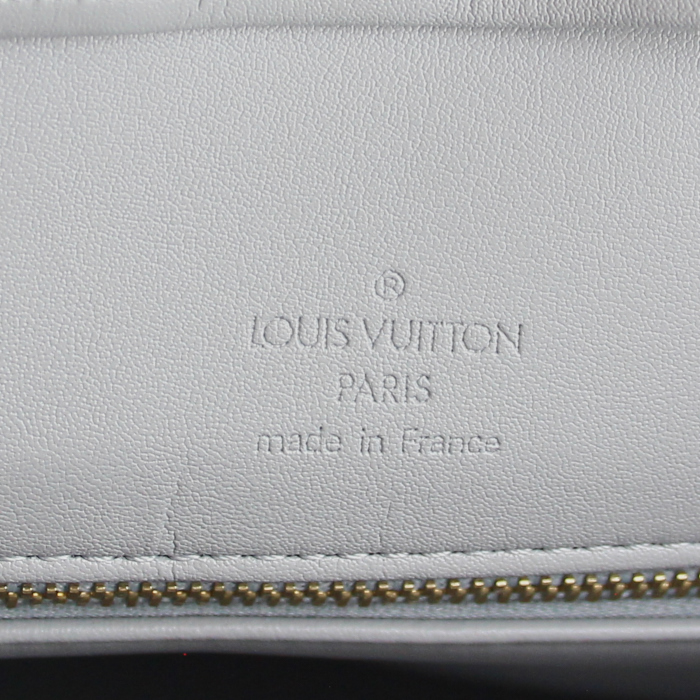 Borsa Louis Vuitton Houston in pelle verniciata monogram grigia argentata - Detail D3