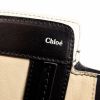 Shopping bag in beige and black leather - Detail D3 thumbnail