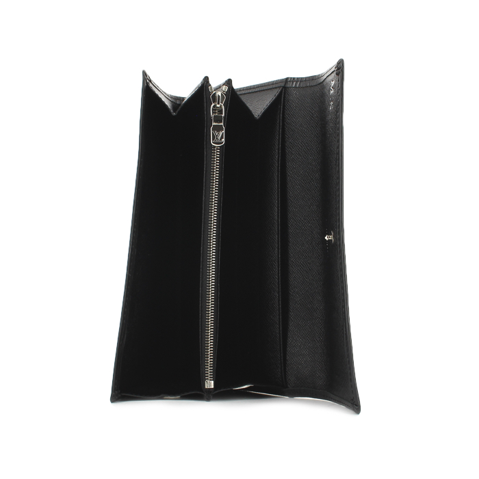 Louis Vuitton portefeuille Sarah en cuir épi noir - Detail D1
