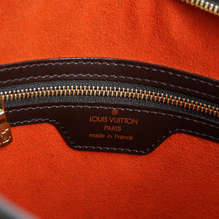 Louis Vuitton Venise in damier canvas and brown leather - Detail D3